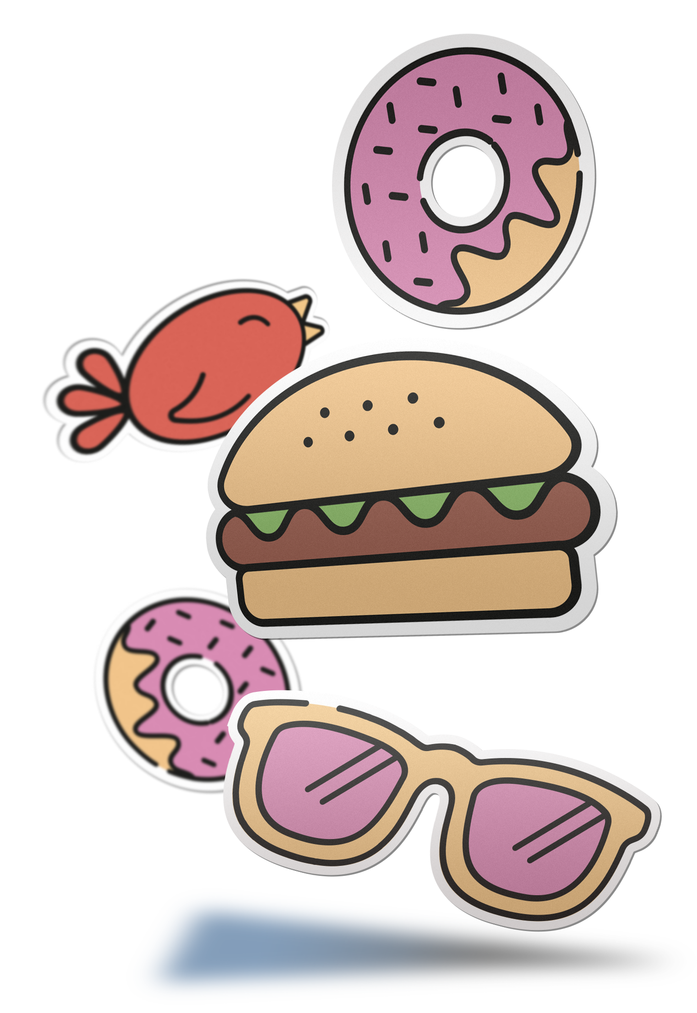 Special Offer : 250 x 8cm Vinyl Stickers